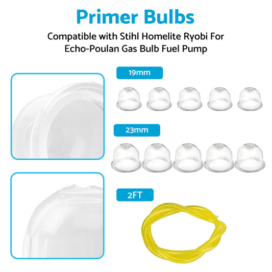 5x Primer Bulbs Suitable For Stihl Homelite Ryobi Echo-Poulan Gas Bulb Fuel Pump