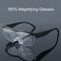 {{ Unisex Magnifying Glasses Loupes 180percent HD Vision Magnifier With LED Lighting Lamp }} - Buy Car Parts Online at {{ Kaka Auto Parts }}.