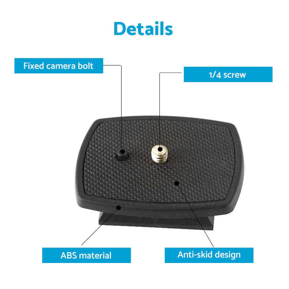 2x Tripod Quick Release Plate Screw Adapter Mount Head Suitable For DSLR & SLR