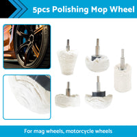 {{ 5PCS Polishing Buffing Pad Mop Wheel Drill Kit for Manifold Aluminum Stainless }} - Buy Car Parts Online at {{ Kaka Auto Parts }}.