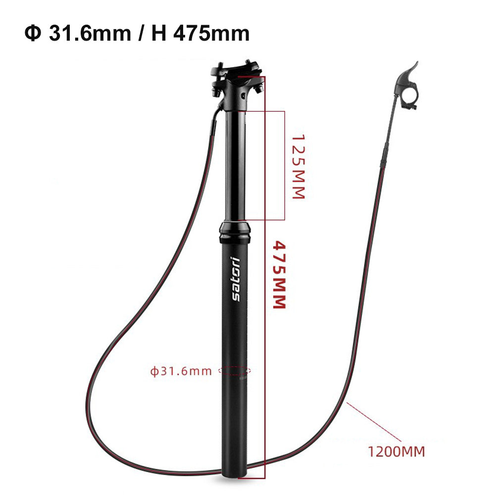 {{ 1 Set Bike MTB Dropper Seat Post Internal/External Cable Routing 30. 9/31. 6mm }} - Buy Car Parts Online at {{ Kaka Auto Parts }}.