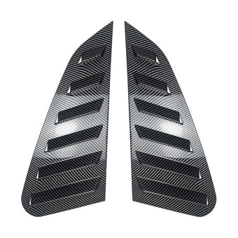 compare product 2x Carbon Fiber Style Rear Quarter Window Louvers Suitable For Subaru WRX 11-14