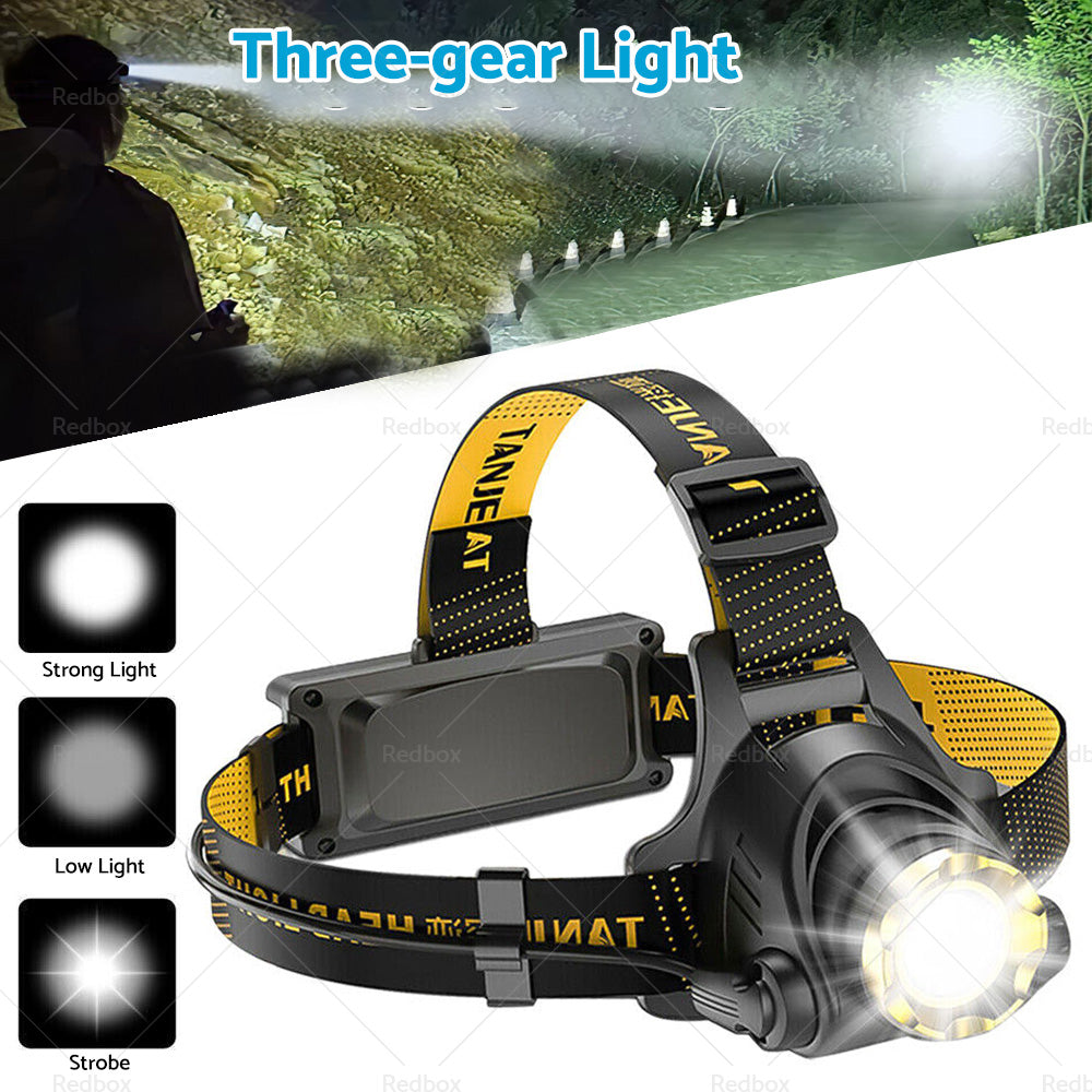 {{ 12000000lm USB Rechargeable Headlight Head Torch Lamp Flashlight LED Headlamp }} - Buy Car Parts Online at {{ Kaka Auto Parts }}.