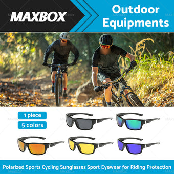 compare product Men Polarized Sports Sunglasses Running Cycling Wrap Around Fishing Driving