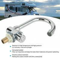For RV Motorhome Faucet Single Cold Water Tap 360 Degree Rotation 1 or 2in Mounting