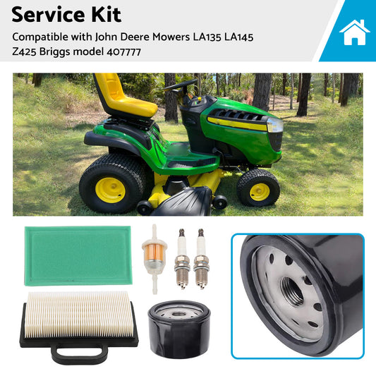 Service Kit Suitable For John Deere Mowers LA135 LA145 Z425 Briggs model 407777