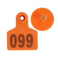 Small Plastic Livestock Ear Tags 5x4cm Numbered 100x Suitable For Sheep Cows Pigs Cattle