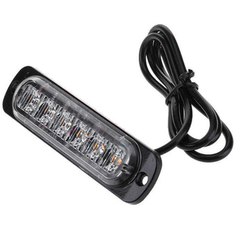 compare product 4x 6 LED Strobe Flash Light Emergency Warning Lamp Yellow Suitable For Car Truck