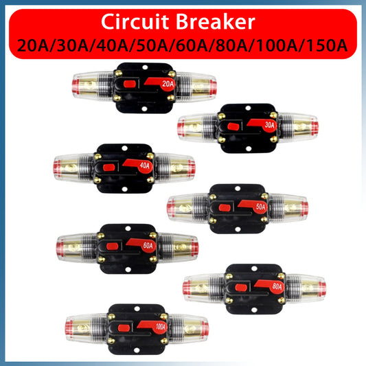 {{ 2 PCS AMP Circuit Breaker Dual Battery IP67 Waterproof 12V 24V Fuse Manual Reset }} - Buy Car Parts Online at {{ Kaka Auto Parts }}.