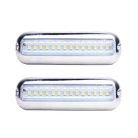 42LED Boat Underwater Light Pair Stainless Steel Suitable For Marine Boat Pontoon Transom