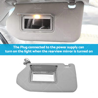 {{ Left Interior Sun Visor Shade Grey Fit For Nissan Pathfinder 2013-2018 R52 Wagon }} - Buy Car Parts Online at {{ Kaka Auto Parts }}.