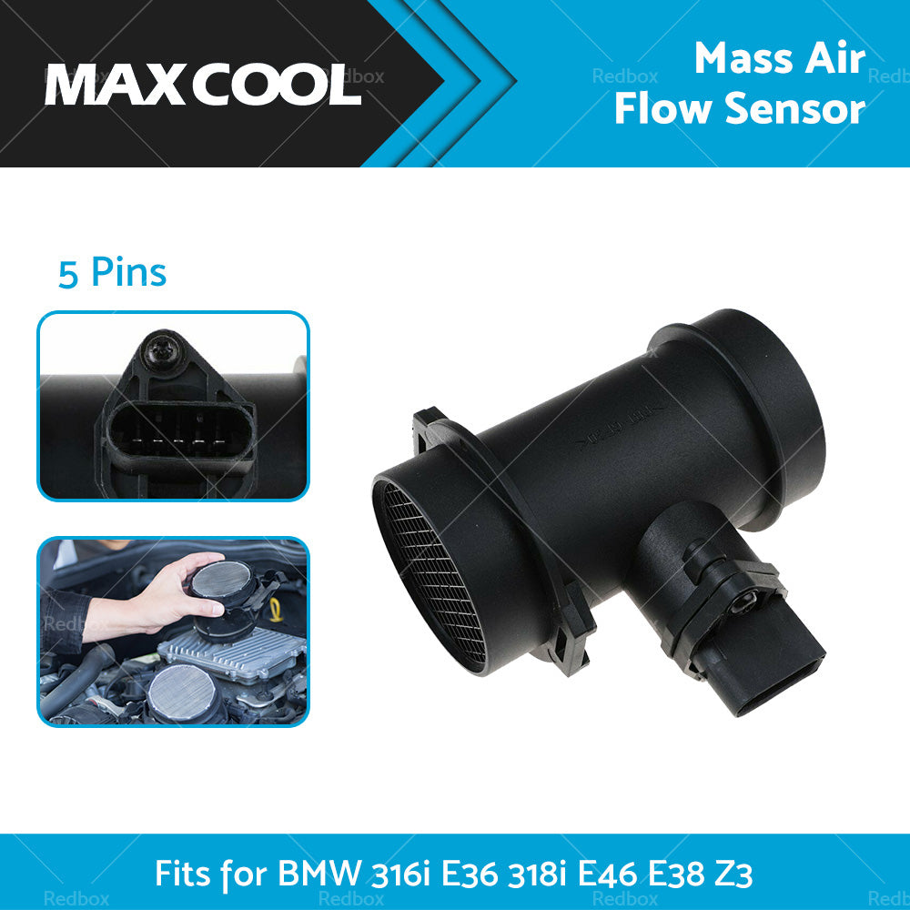 {{ 0280217124 MAF Mass Air Flow Sensor for BMW 316i E36 318i E46 E38 Z3 1998-2002 }} - Buy Car Parts Online at {{ Kaka Auto Parts }}.