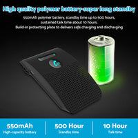 Wireless Car Bluetooth Handsfree Speaker Phone With Sun Visor Clip Black