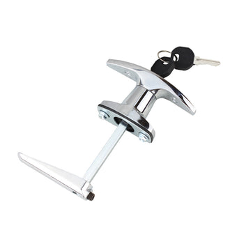 compare product 2 Set Chrome Rear Fixing T Handle Lock W or  Key For Trailer Caravan Canopy Toolbox