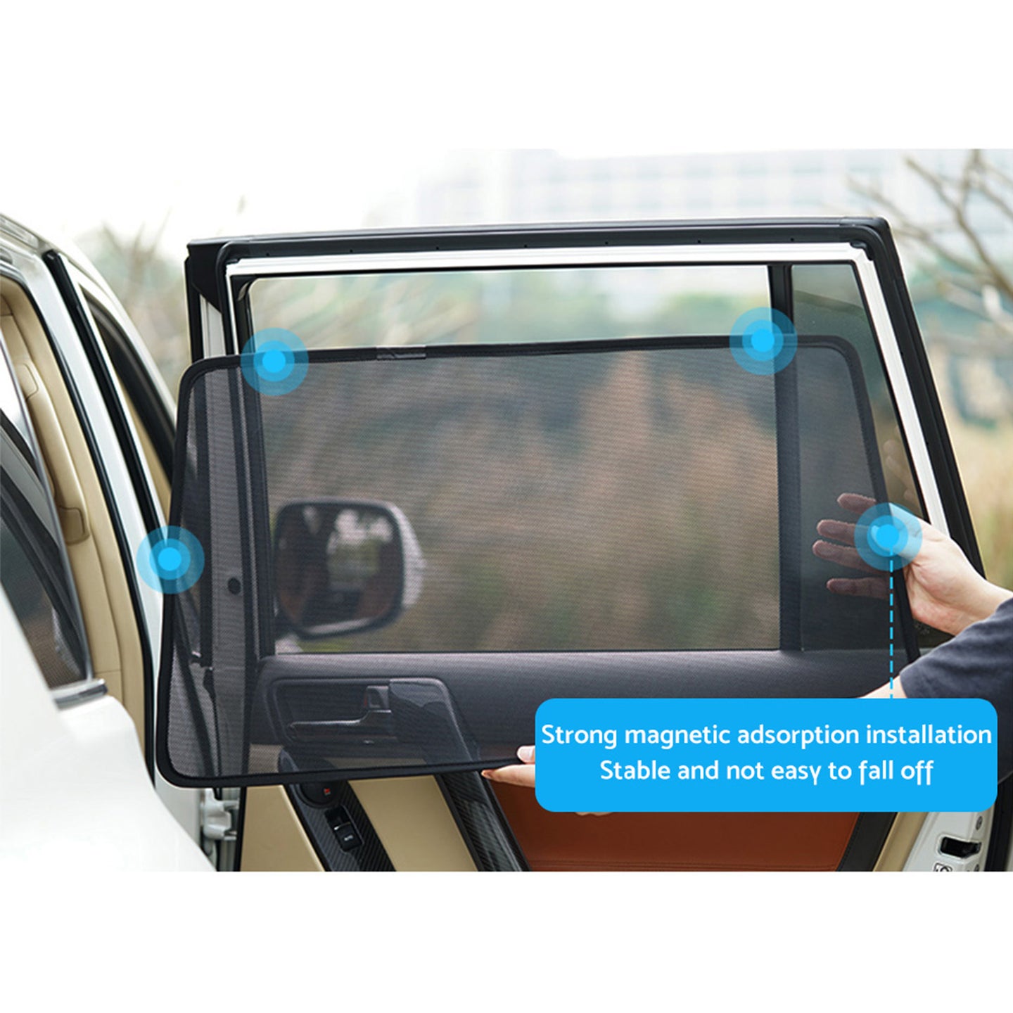{{ Magnetic Mesh Sun Blind Shades Suitable for Volvo XC90 2015-Current On Front/Rear }} - Buy Car Parts Online at {{ Kaka Auto Parts }}.