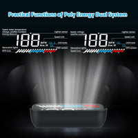Car Head Up Display Universal OBD GPS Dual System 3.5inch HUD Speed Alarm Voltage Monitor Suitable For Most Vehicles