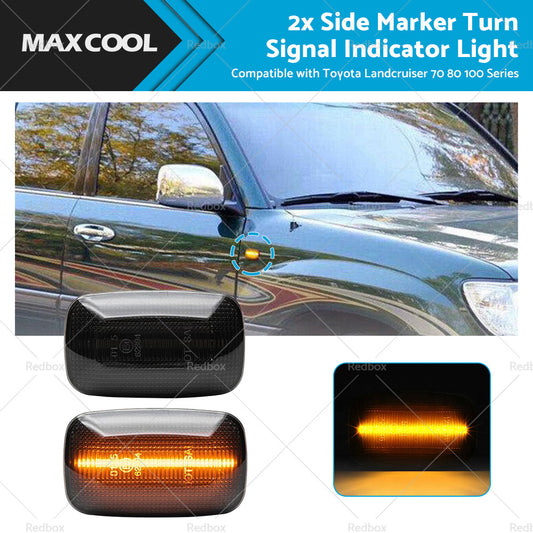 {{ 2 x LED Side Marker Turn Signal Indicator Light Suitable for Toyota Landcruiser }} - Buy Car Parts Online at {{ Kaka Auto Parts }}.