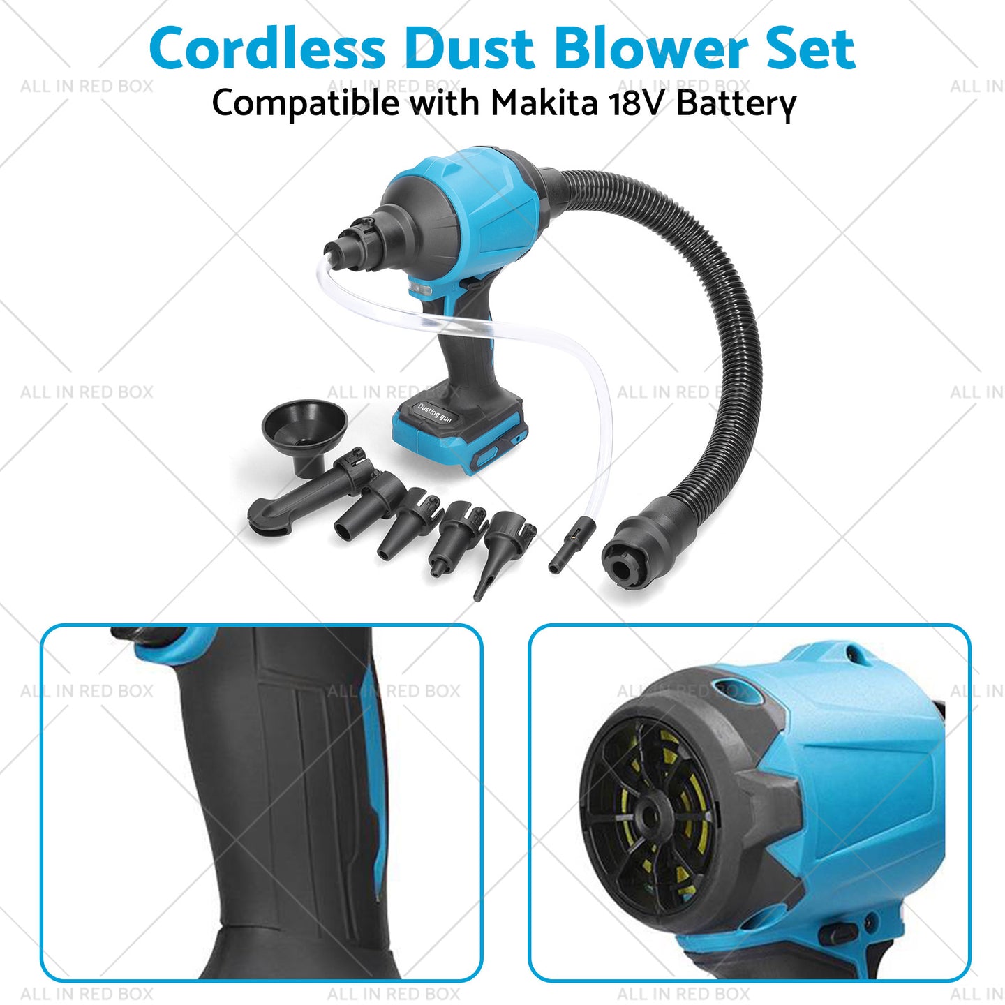 {{ For Makita 18V Battery Cordless Air Duster Dust Blower Inflator Vacuum Cleaner }} - Buy Car Parts Online at {{ Kaka Auto Parts }}.