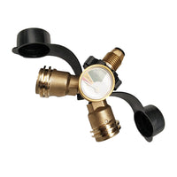 {{ LPG Bottle POL Dual Outlet Adapter  inch Y inch  Configuration with Gas Level Gauge }} - Buy Car Parts Online at {{ Kaka Auto Parts }}.