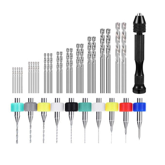 compare product 59-Pcs Mini Twist Drill Bit Set Suitable For DIY Micro Hand Drilling, Model Craft & Woodwork