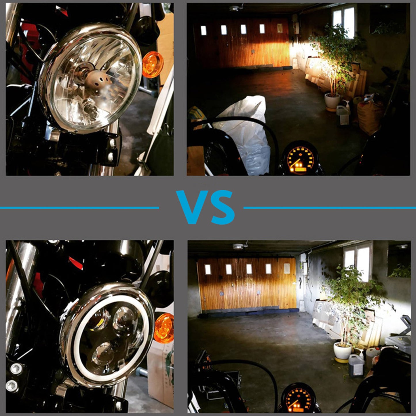LED Motorcycle Headlight Suitable For Harley Davidson Street XG500 / Softail / Dyna