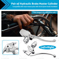 {{ 1inch Chrome Motorcycle Handlebar Hydraulic Brake Master Cylinder  and  Clutch Lever }} - Buy Car Parts Online at {{ Kaka Auto Parts }}.