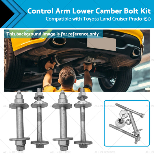 {{ 4x Control Arm Lower Camber Bolt Kit Suitable for Toyota Land Cruiser Prado 150 }} - Buy Car Parts Online at {{ Kaka Auto Parts }}.