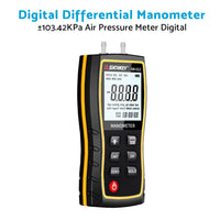 Digital Differential Manometer Air Pressure Meter 0-103.42kPa