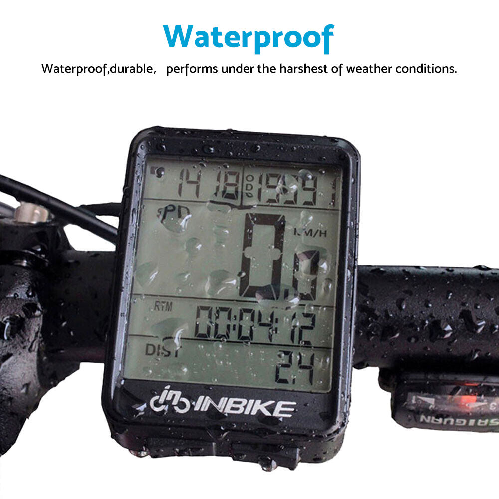 Wireless LCD Cycling Speedometer Odometer Computer Suitable For Bicycle Waterproof