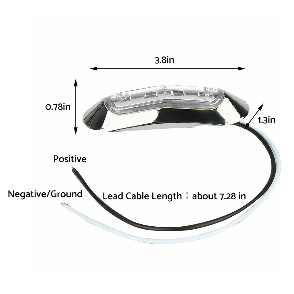 10x Amber Red Clearance Lights Side Marker  Suitable For Truck Trailer Caravan