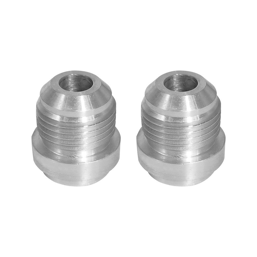 AN8 Male Aluminium Weld-On JIC Bungs x 2 Fitting -10AN JXSS032-10-A