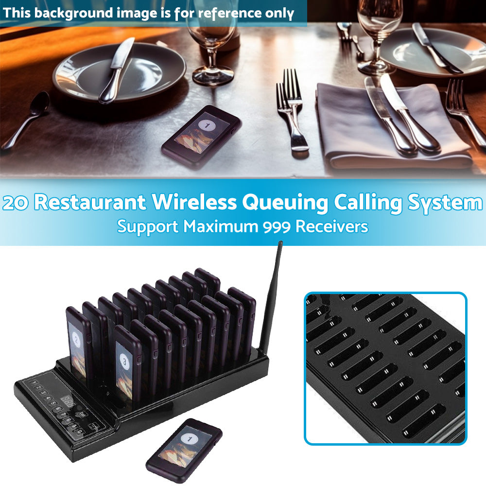 {{ 20 Restaurant Coaster Pager Guest Call Wireless Paging Queuing Calling System }} - Buy Car Parts Online at {{ Kaka Auto Parts }}.