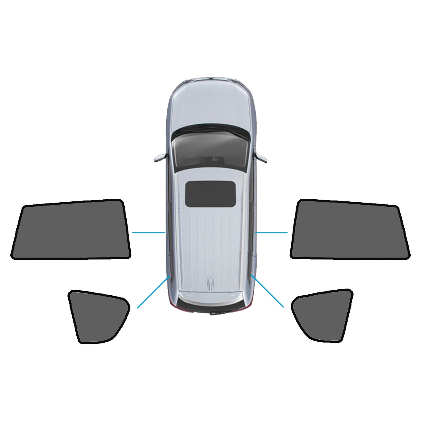 {{ Window Sunshade Magnetic Nylon Suitable For Toyota RAV4 2005-2012 }} - Buy Car Parts Online at {{ Kaka Auto Parts }}.