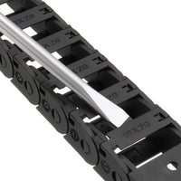 10mmX20mm 1Meter Drag Chain Cable Carrier Open Type with End Connectors Plastic