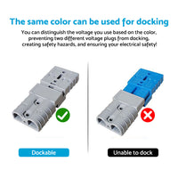 2x Grey Anderson Style Plug 120A Heavy Duty Connector Suitable For Universal Use