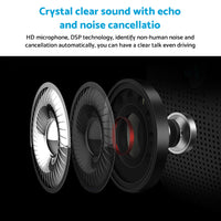 Wireless Car Bluetooth Handsfree Speaker Phone With Sun Visor Clip Black