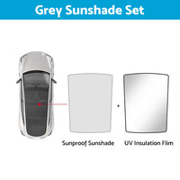 Sunroof & Window Sunshade UV Film Suitable For Tesla Model Y Front & Rear Windshield