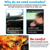 {{ 6 Layer Thick WindScreen Sun Shade Suitable For Toyota Hilux 15-24 UV Protection }} - Buy Car Parts Online at {{ Kaka Auto Parts }}.