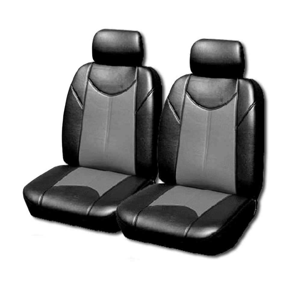 {{ Leather Look Seat Covers Grey Suitable For Mazda BT-50 Single Cab 2011-2020 }} - Buy Car Parts Online at {{ Kaka Auto Parts }}.