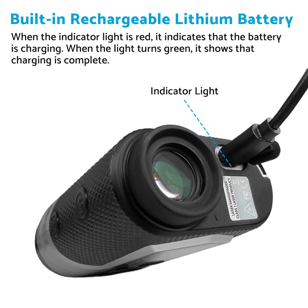 1200M Laser Golf Range Finder With Slope On/Off, LCD Display & Vibration