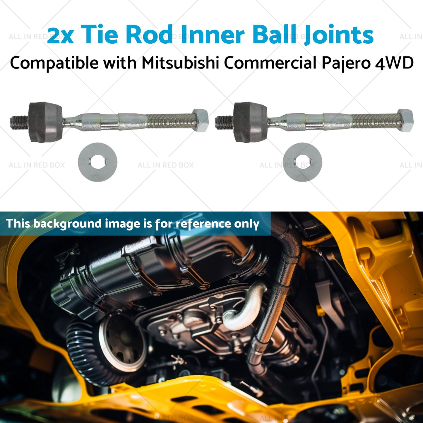 {{ 2x Tie Rod Inner Ball Joint Suitable for Mitsubishi Commercial Pajero 4WD 00-10 }} - Buy Car Parts Online at {{ Kaka Auto Parts }}.
