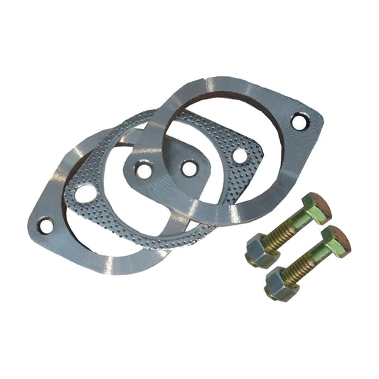 2.5in Universal Exhaust Flange Gasket Plate Bolt Nut Kit 300 63mm Stainless Steel