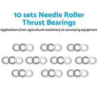 {{ 10PCS 20mm x 35mm x 2mm AXK2035 Thrust Needle Roller Bearing with AS2035 Washer }} - Buy Car Parts Online at {{ Kaka Auto Parts }}.