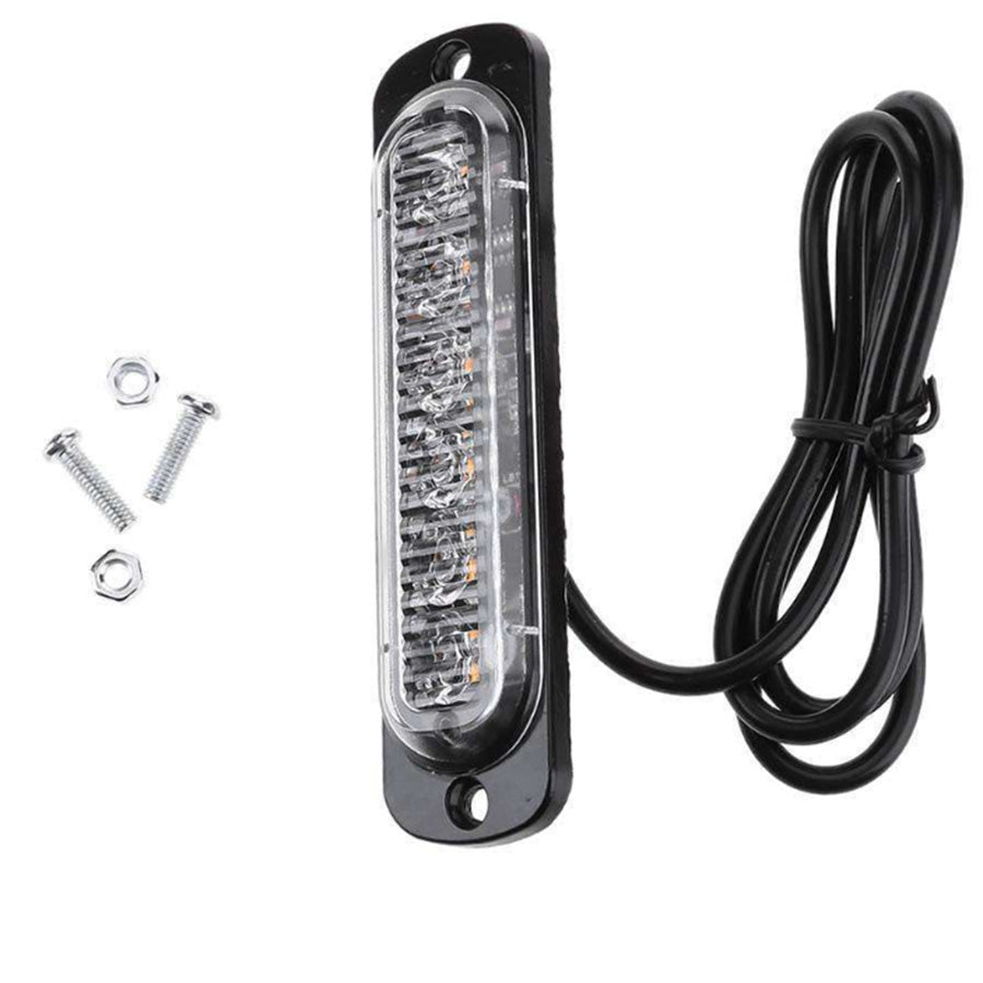 4x 6 LED Strobe Flash Light Emergency Warning Lamp Yellow Suitable For Car Truck