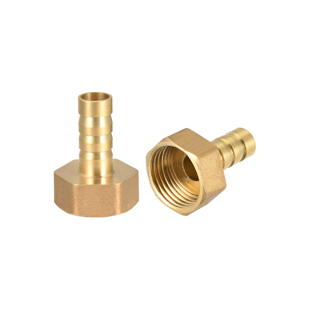 3x Brass Barb Pipe Fitting Coupler Connector 1/2BSP Female Thread to 12mm Hose