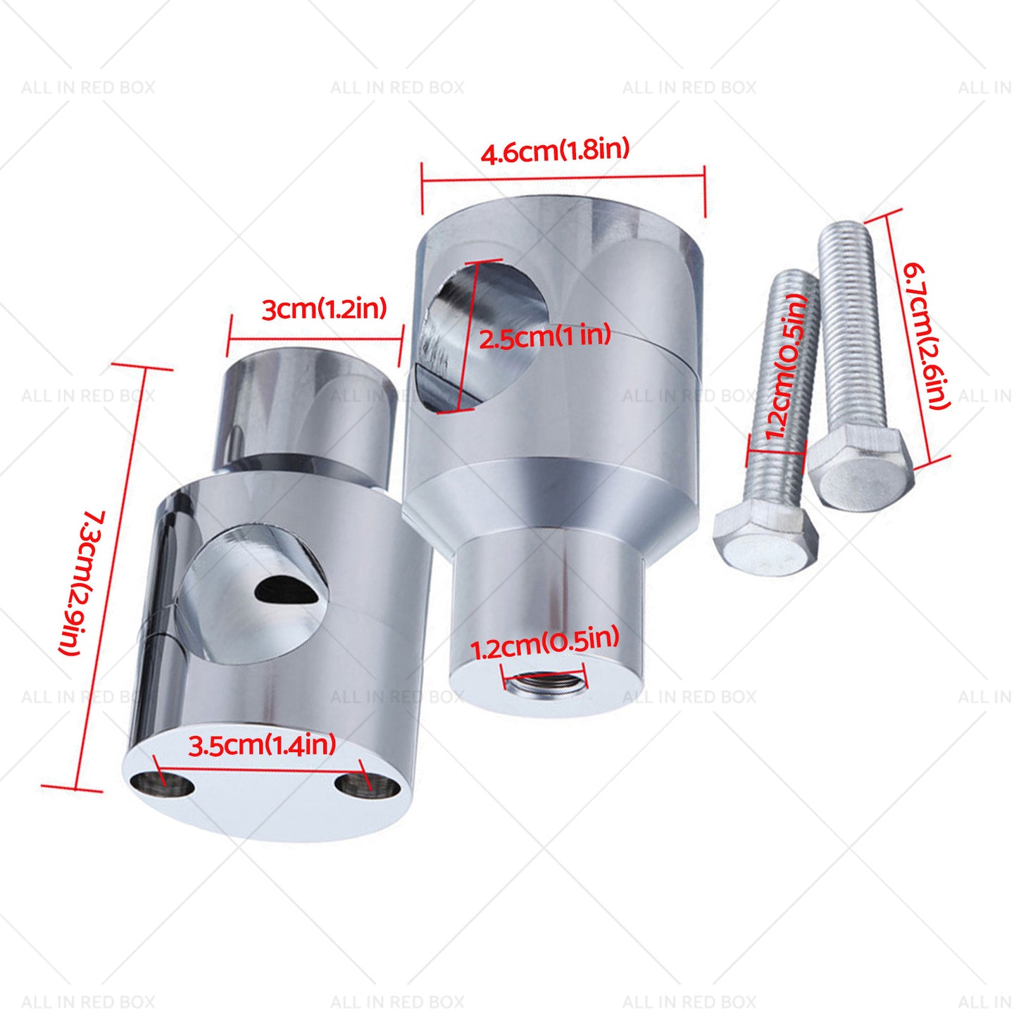 {{ 1inch Motorcycle Handlebar Risers Mount Clamp 25mm Suitable for Harley Sportster }} - Buy Car Parts Online at {{ Kaka Auto Parts }}.