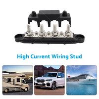 {{ 1x M8 or M10 DC 48V Studs Bus Bar Power Distribution Box Terminal Block Red or Black }} - Buy Car Parts Online at {{ Kaka Auto Parts }}.