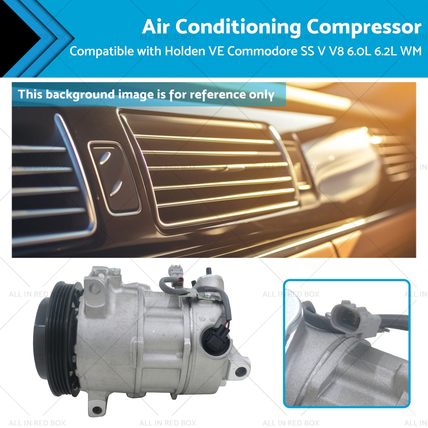 {{ Air Conditioning Compressor Suitablefor Holden VE Commodore SS V V8 6. 0L 6. 2L WM }} - Buy Car Parts Online at {{ Kaka Auto Parts }}.