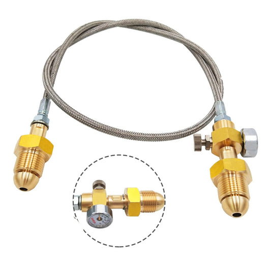 Refill Station Transfer Adaptor Hose Suitable For BS 341 No.3 Argon Cylinder