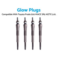 {{ 4Pcs Glow Plugs Suitable for Toyota Prado J120 HIACE SR5 1KZTE 3.0L 19850-67020 }} - Buy Car Parts Online at {{ Kaka Auto Parts }}.